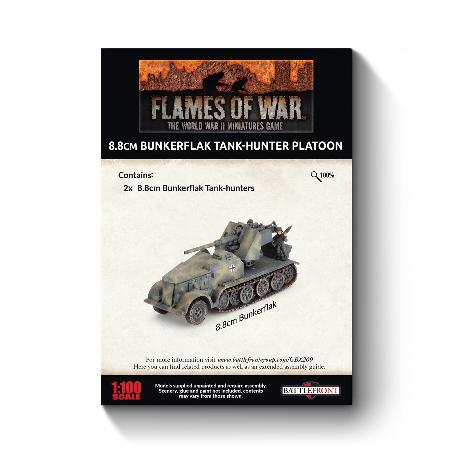 Preorder - 8.8cm Bunkerflak Tank-hunter Platoon (x2)