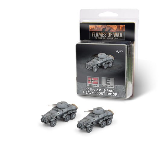 Preorder - Sd Kfz 231 (6-rad) Heavy Scout Troop (x2)