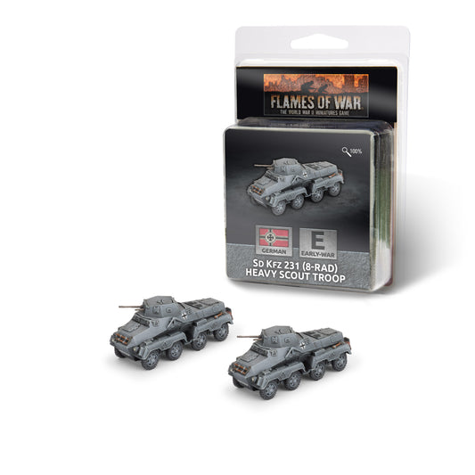 Preorder - Sd Kfz 231 (8-rad) Heavy Scout Troop (x2)
