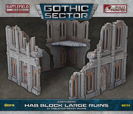 Preorder -  Gothic Sector: Castograd Hab Block Big Ruins (x3)