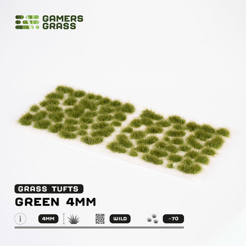 Green 4mm Tufts Wild