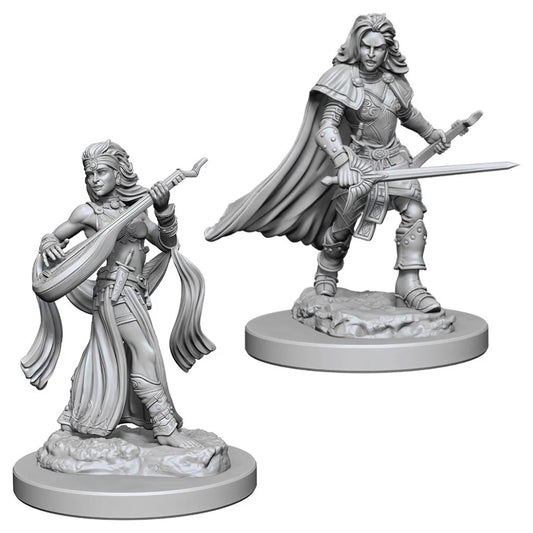 Human Female Bard Pathfinder Deep Cuts Miniatures MOQ2