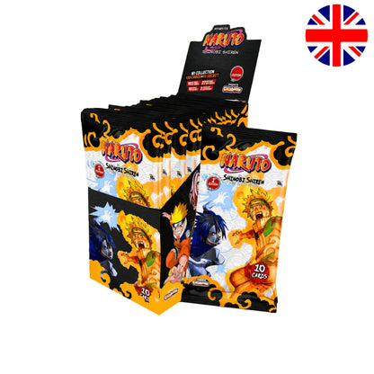 Preorder - Naruto Mythos TCG – SET 2 SHINOBI SHIREN, 1st edition Flowpack Display 24 booster