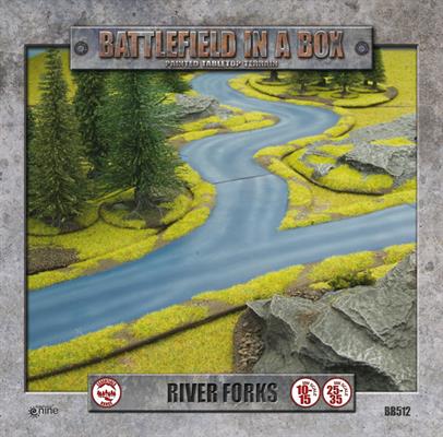 Essentials: River Forks (x3), Full Painted Terrain