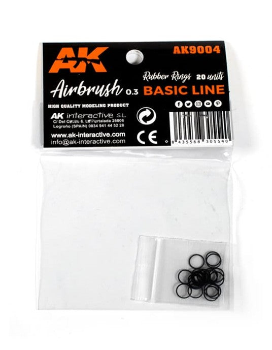 Rubber Rings (20 UNITS) for AK Airbrush