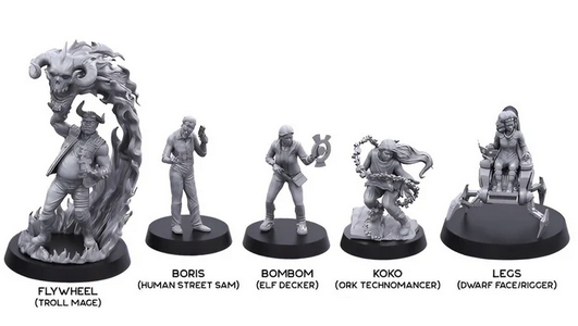 Shadowrun Miniatures Sprawl Runners