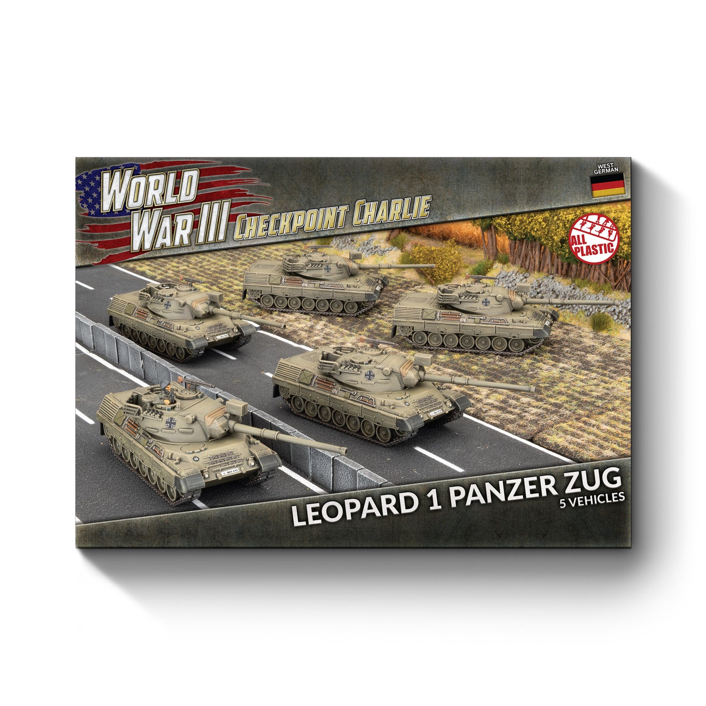Preorder - Leopard 1 Panzer Zug (x5 Plastic)