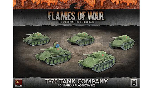 T-70 Tank Company (Mid War x5 Tanks Plastic)
