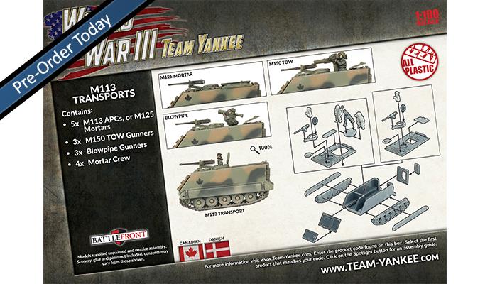 M113 Platoon, Contains 5 M113s and Crew