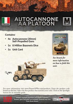 Autocannone 20mm AA Platoon