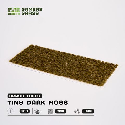 Tiny Dark Moss (2mm) Tufts