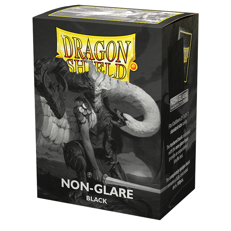 DS - Standard Sleeves: Non-Glare Black V2 [Matte] (100 Sleeves)