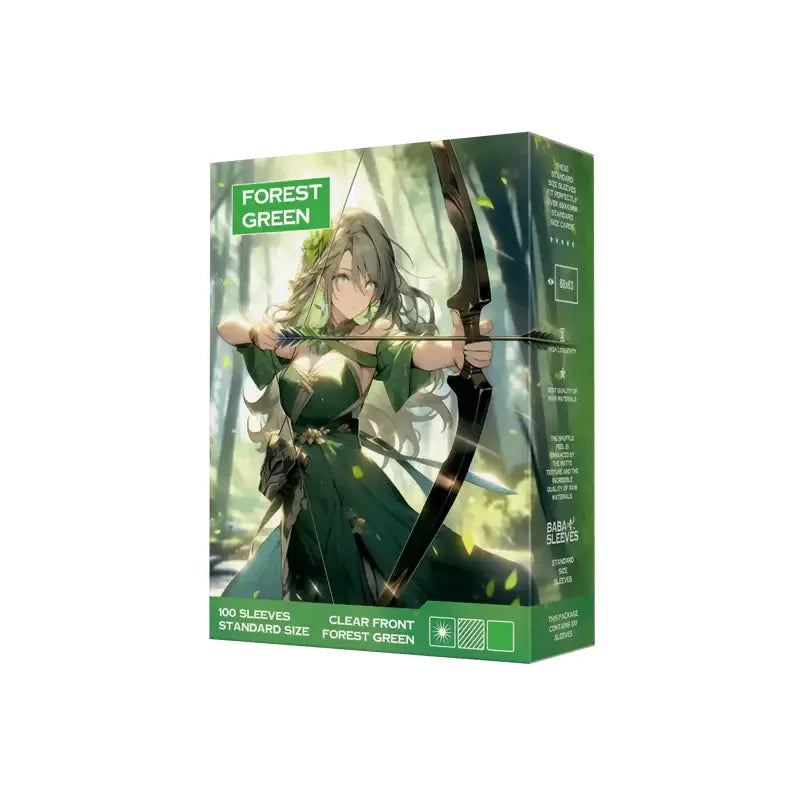 Baba Sleeves - Matte Hüllen Apfel Grün Standard Size (100 Sleeves)