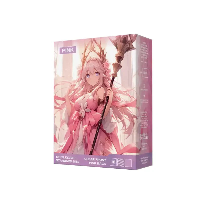 Baba Sleeves - Matte Hüllen Pink Standard Size (100 Sleeves)