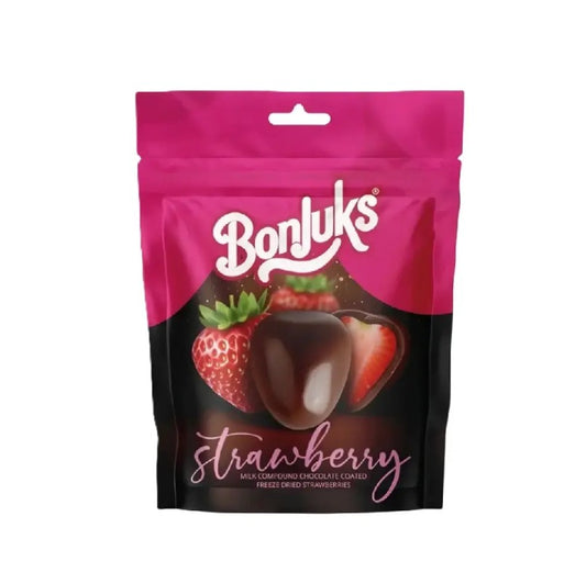 Bonjuks - Freeze Dried - Strawberry - Milk Chocolate - 80g