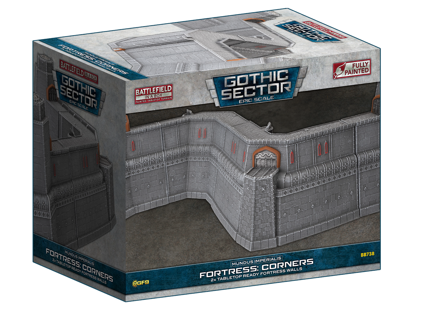Preorder - Mundus Imperialis Fortress: Corner (x2)