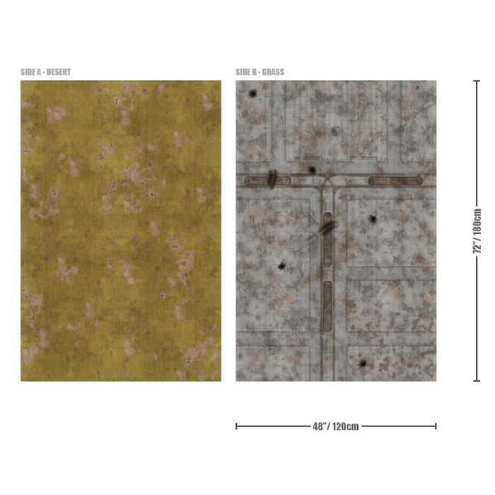 Gaming Mat - Brown/City