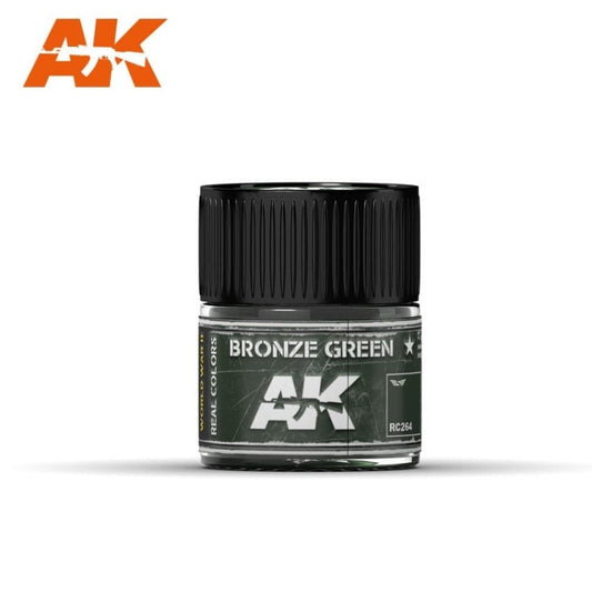 AK INTERACTIVE RC264 Bronze Green, 10ml. Real Colors.