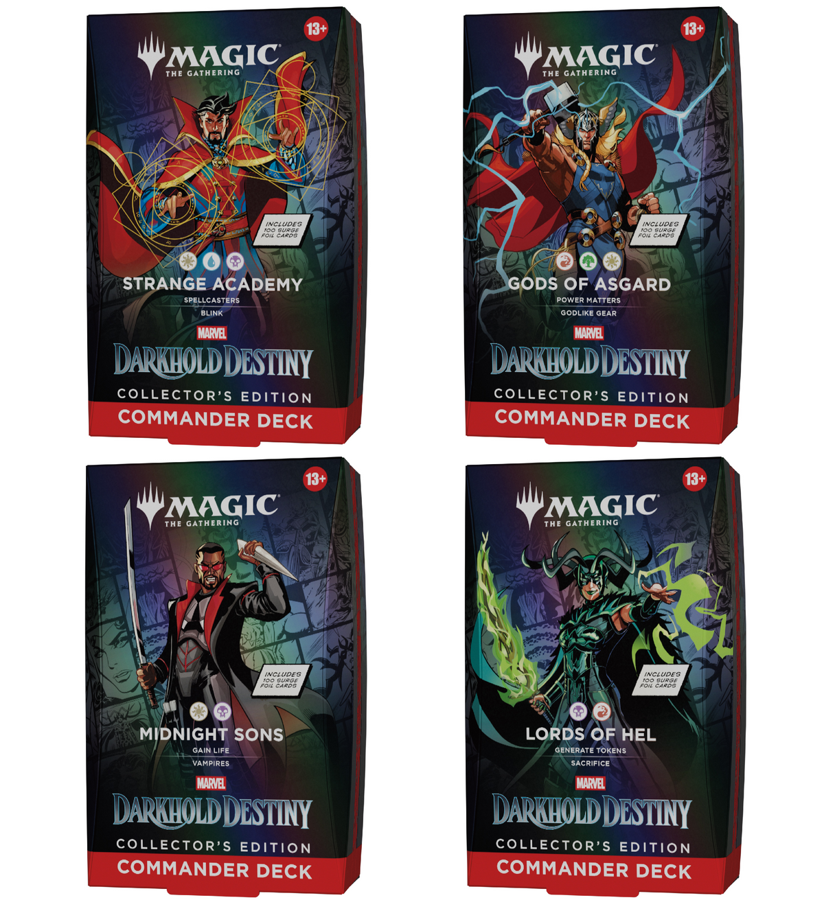 Preorder - Marvel: Darkhold Destiny Collector Commander Deck Display (4 Decks) - EN