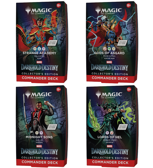 Preorder - Marvel: Darkhold Destiny Collector Commander Deck Display (4 Decks) - EN