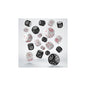 Q Workshop - Crosshairs: Black&Pearl Compact D6 Dice Set (20 pieces)