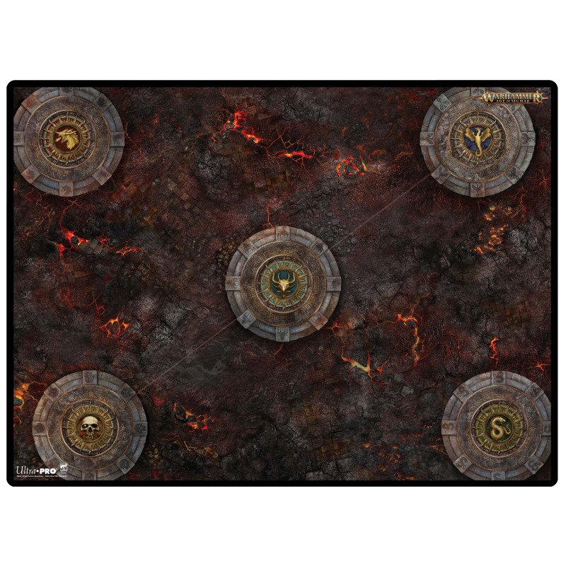 Preorder - UP - Warhammer: Age of Sigmar Battle Mat: Spearhead: Fire & Jade A