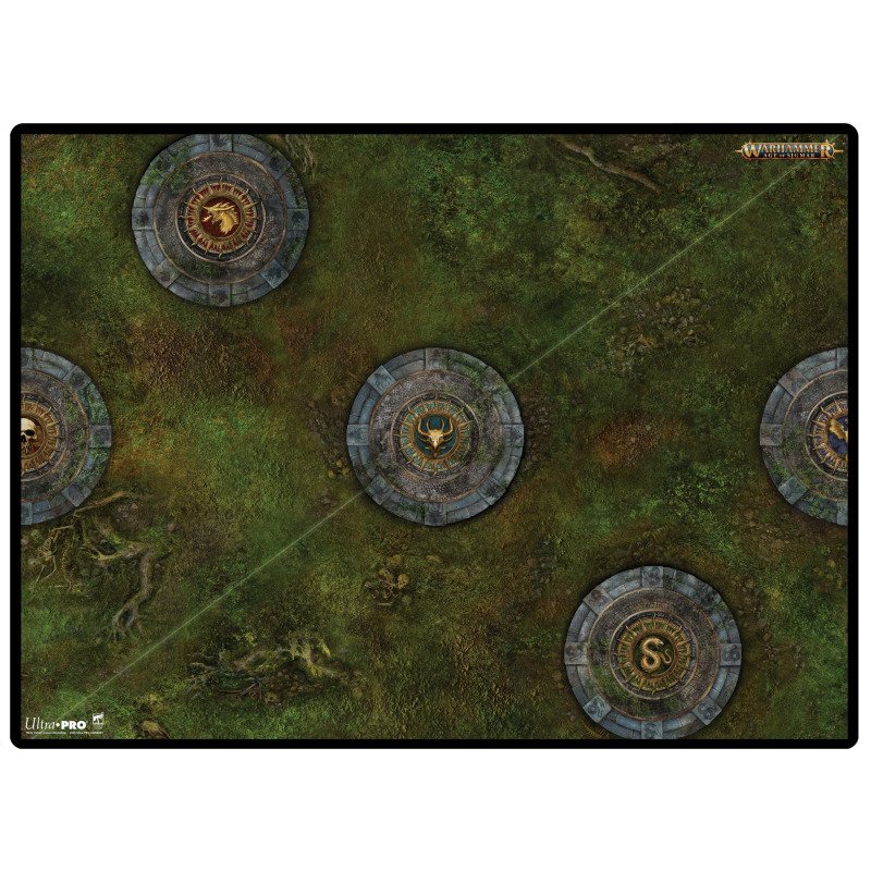 Preorder - UP - Warhammer: Age of Sigmar Battle Mat: Spearhead: Fire & Jade B