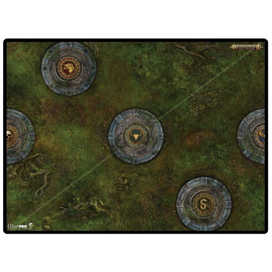 Preorder - UP - Warhammer: Age of Sigmar Battle Mat: Spearhead: Fire & Jade B