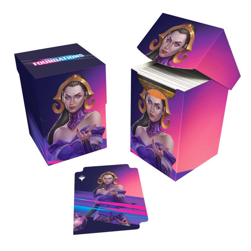 UP - Magic: The Gathering: 100+ Deck Box: Foundations: Dark