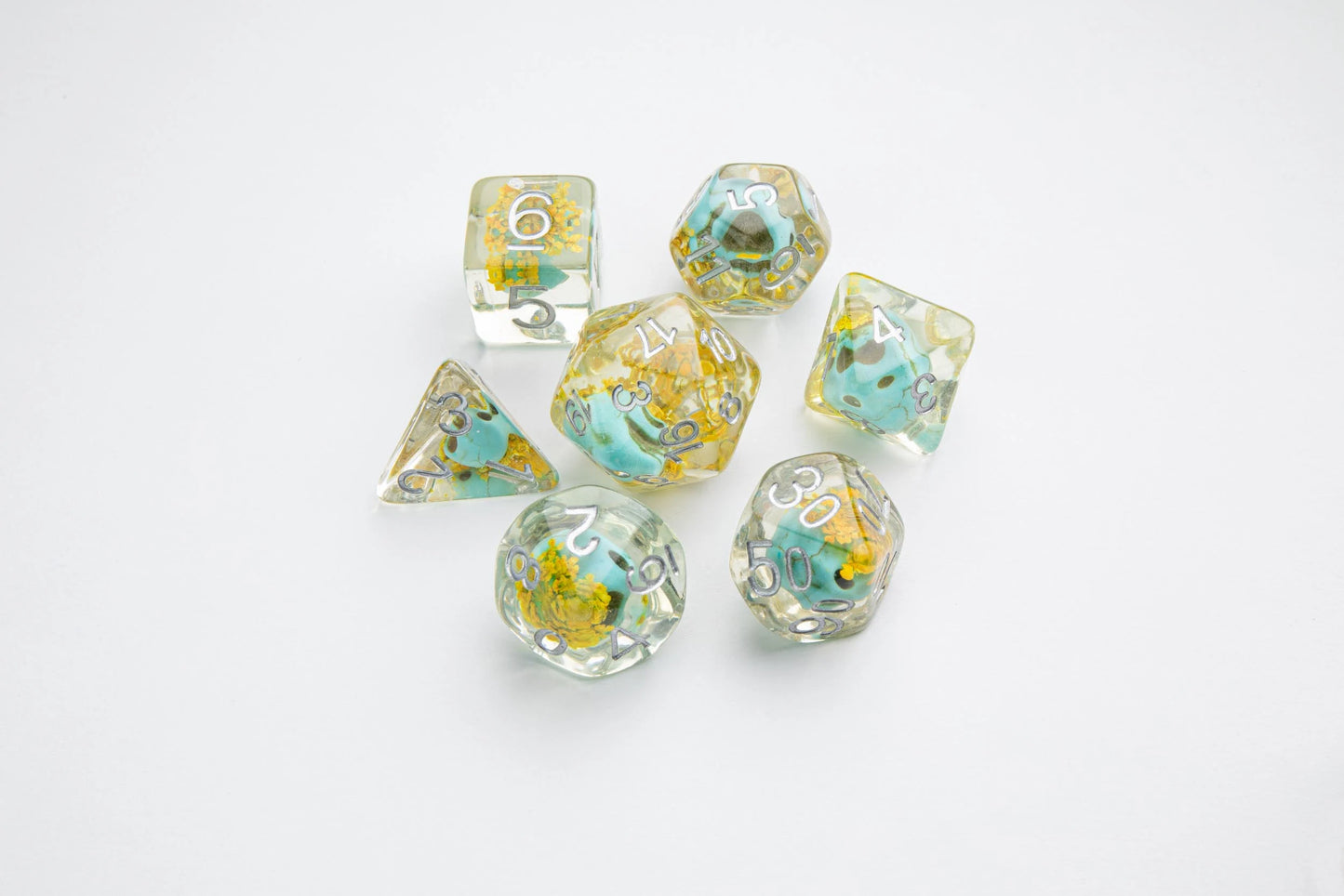 Embraced Series - Green Skull - RPG Dice Set
