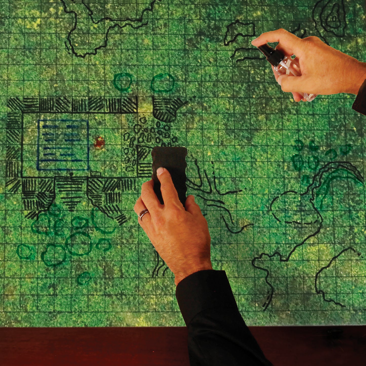 ENHANCE - RPG Grid Mat: Grass