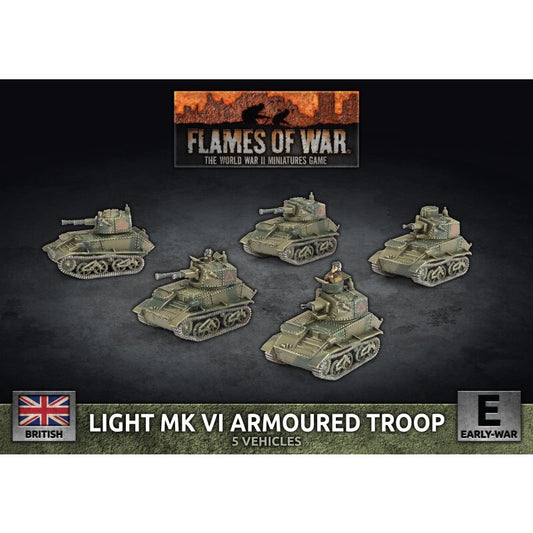 Preorder - Vickers Light Mk VI Troop (x5, Plastic)