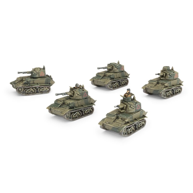 Preorder - Vickers Light Mk VI Troop (x5, Plastic)