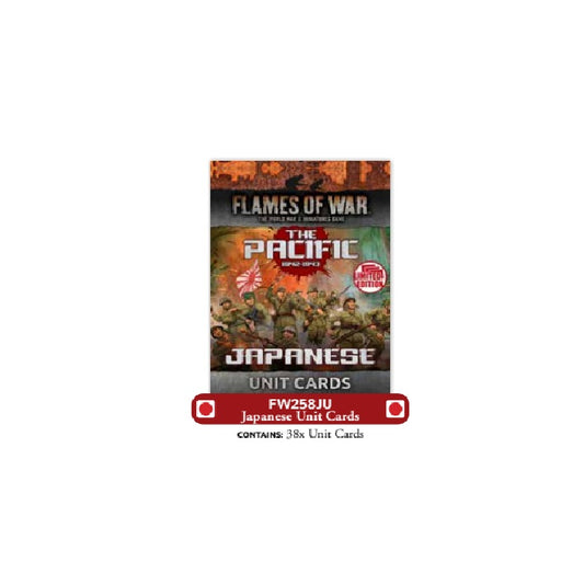 Preorder - The Pacific: Japanese Unit Cards (x38 Cards) - Limited Edition
