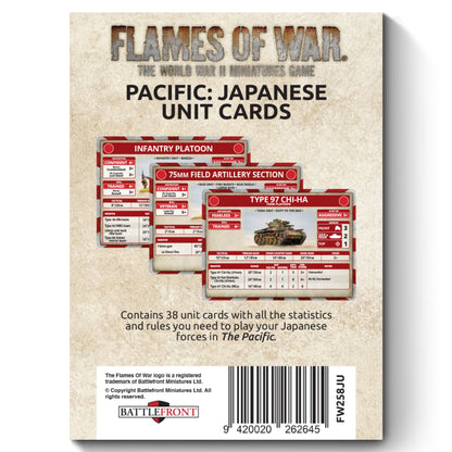 The Pacific: Japanese Unit Cards- Limited Edition
