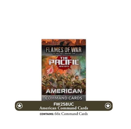 Preorder - The Pacific: American Command Cards (x66) - Limited Edition