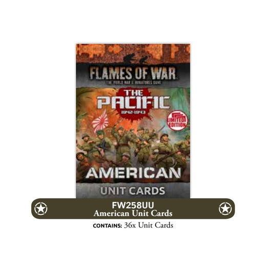 Preorder - The Pacific: American Unit Cards (x36) - Limited Edition