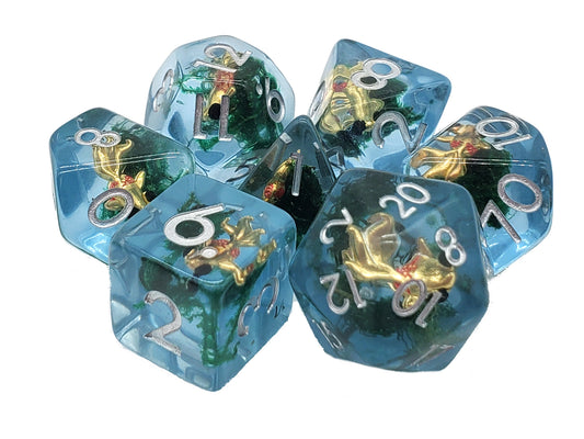 Animal Kingdom Gold Fish Dice Set (7)