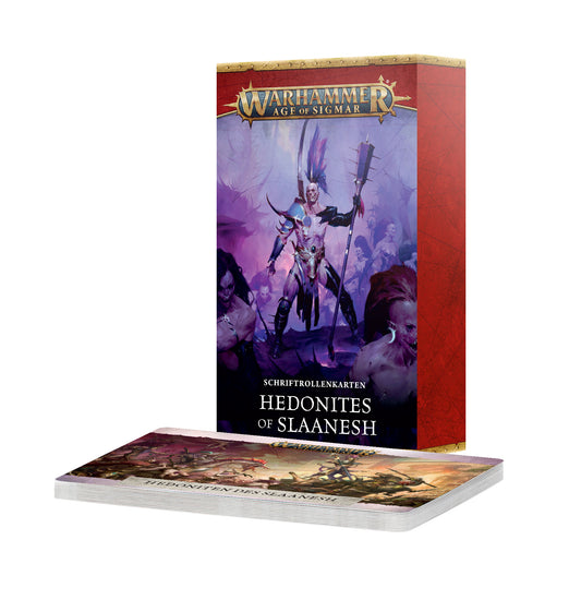 Preorder - Warscroll Cards: Hedonites of Slaanesh (Englisch)