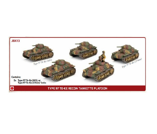 Type 97 Te-Ke Recon Tankette Platoon (x5)