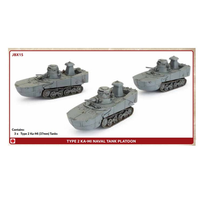 Preorder - Type 2 Ka-Mi Naval Tank Platoon (x3)