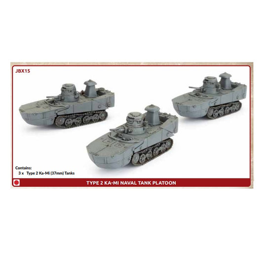 Preorder - Type 2 Ka-Mi Naval Tank Platoon (x3)