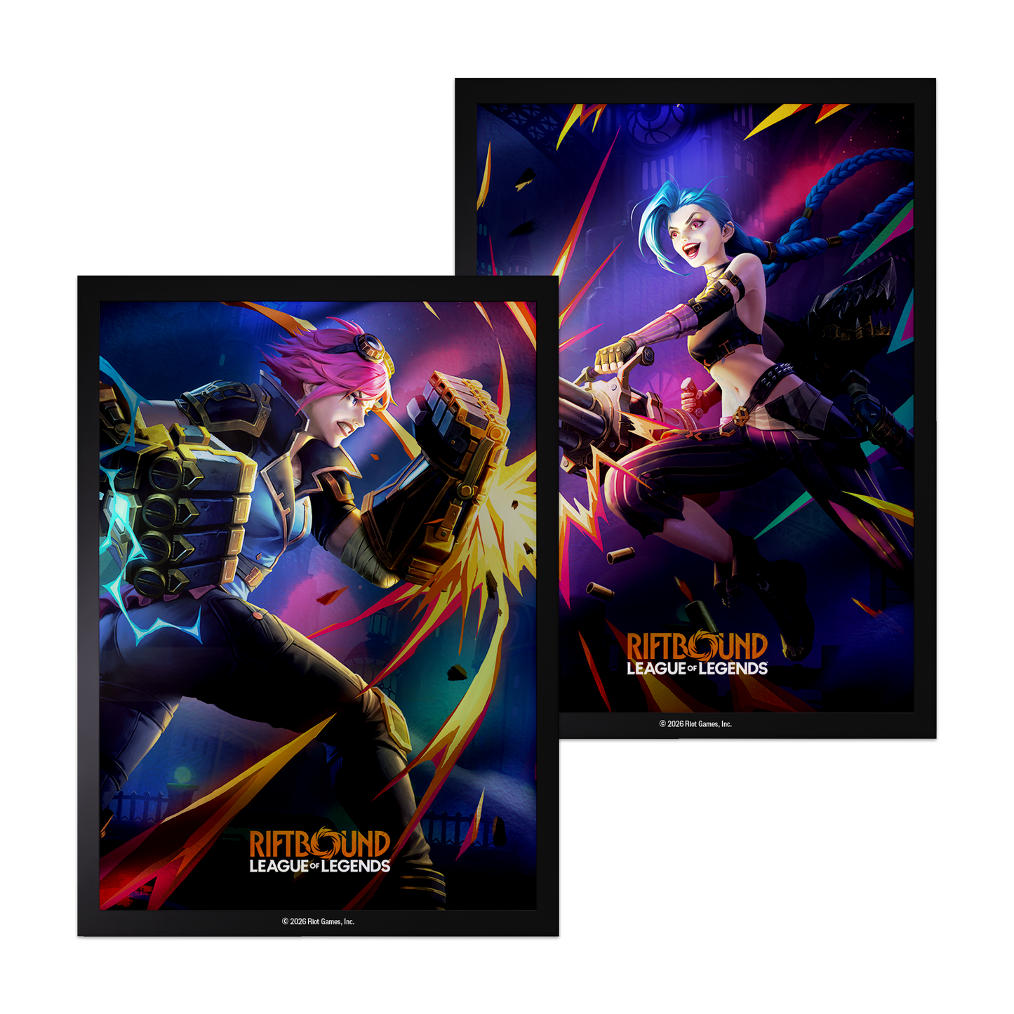 Preorder - Riftbound: League of Legends TCG - Vendetta Art Sleeves: Vi vs Jinx