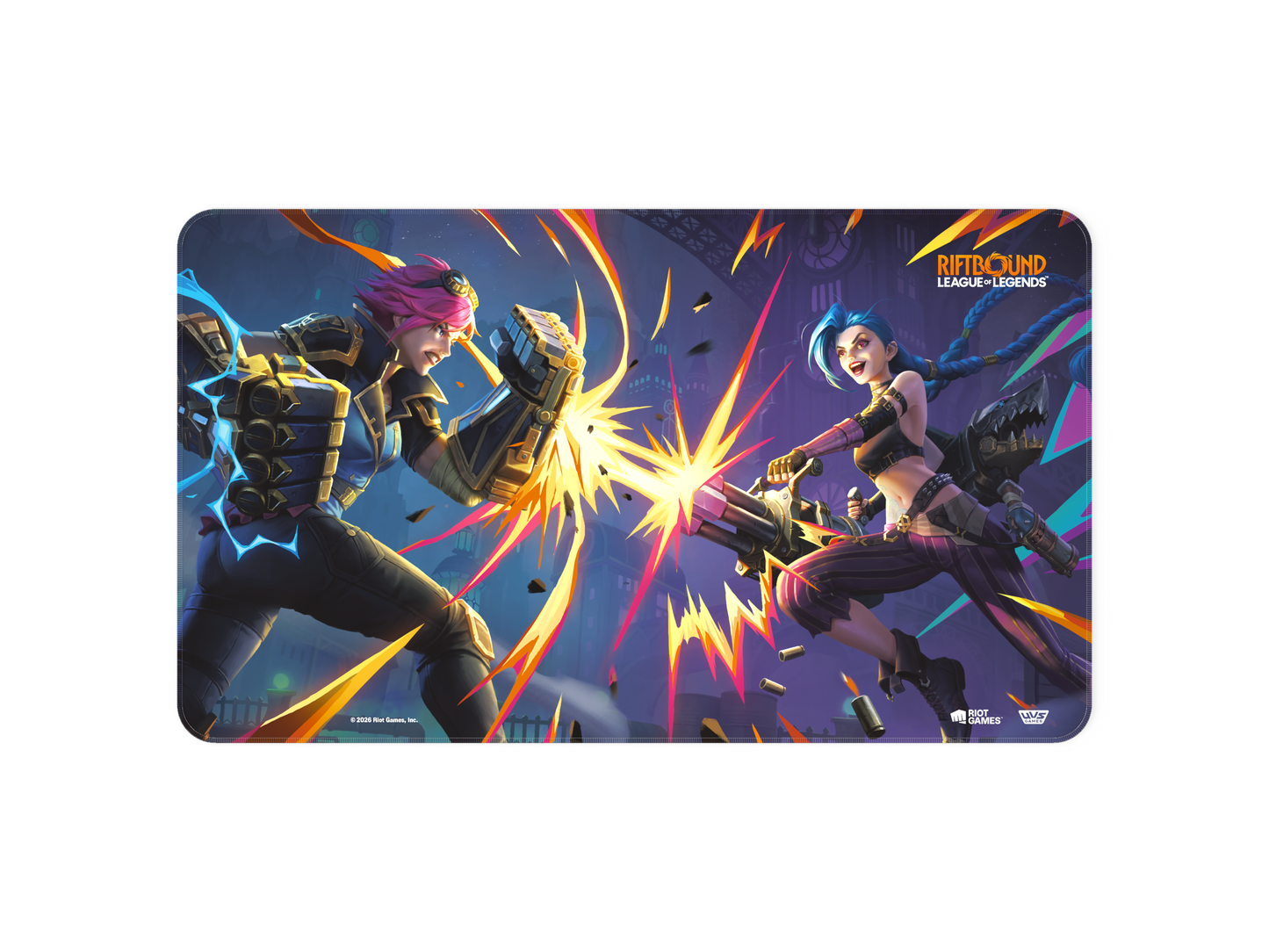 Preorder - Riftbound: League of Legends TCG - Vendetta Playmat: Vi vs Jinx