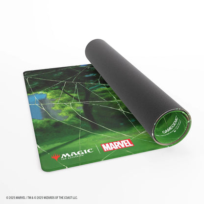 Preorder - Magic: The Gathering | Marvel's Spider-Man Shiny Playmat - Spider-Man Forest