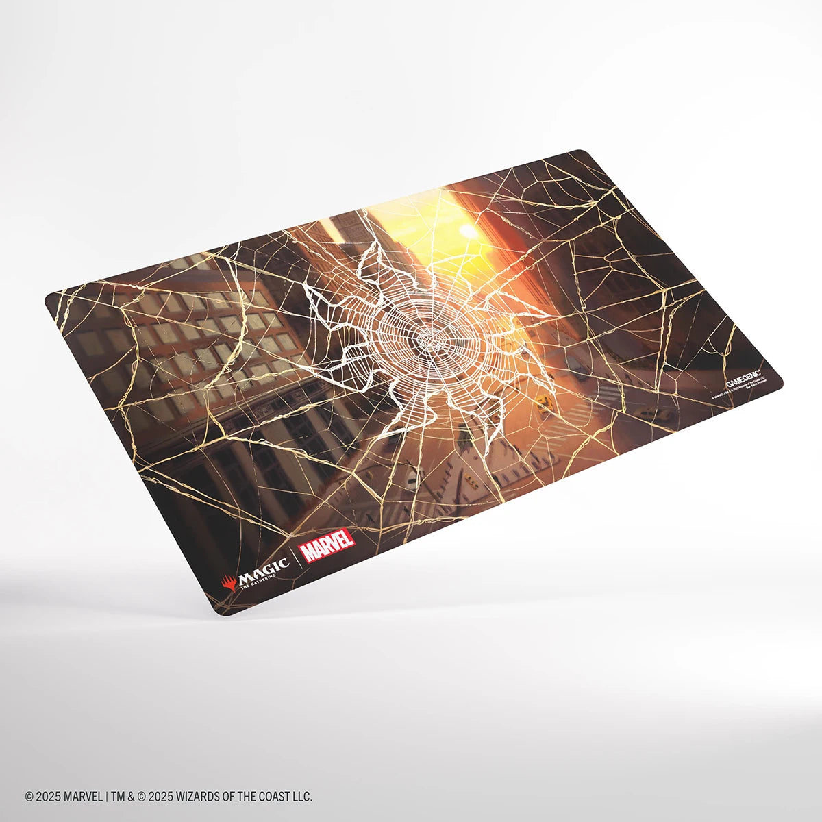 Preorder - Magic: The Gathering | Marvel's Spider-Man Shiny Playmat - Spider-Man Plains