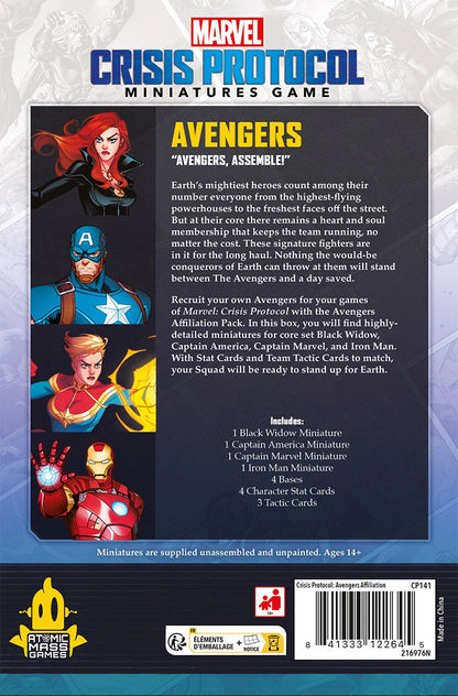 Preorder - Marvel: Crisis Protocol – Avengers Affiliation Pack