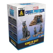 Lade das Bild in den Galerie-Viewer, Preorder - Marvel: Crisis Protocol – Icons of Bast Terrain Pack (Geländeset “Ikonen von Bast”)
