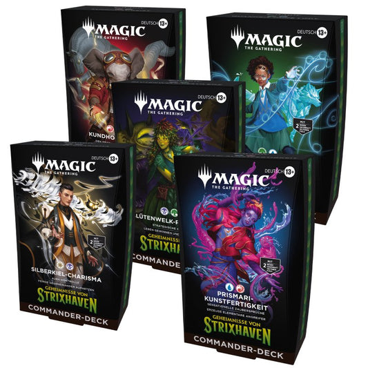 Preorder - Magic MTG - Secrets of Strixhaven Commander Deck Display (5 Decks) - DE