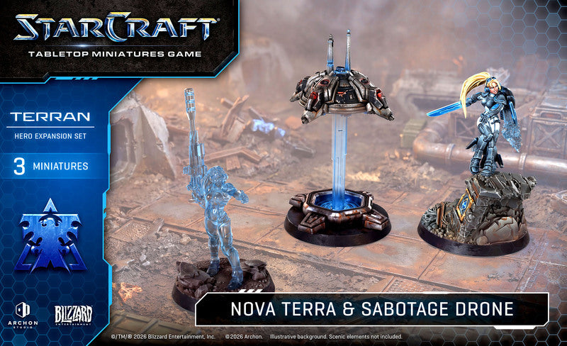 Preorder - Starcraft TMG: Terran Hero Expansion Set: Nova Terra